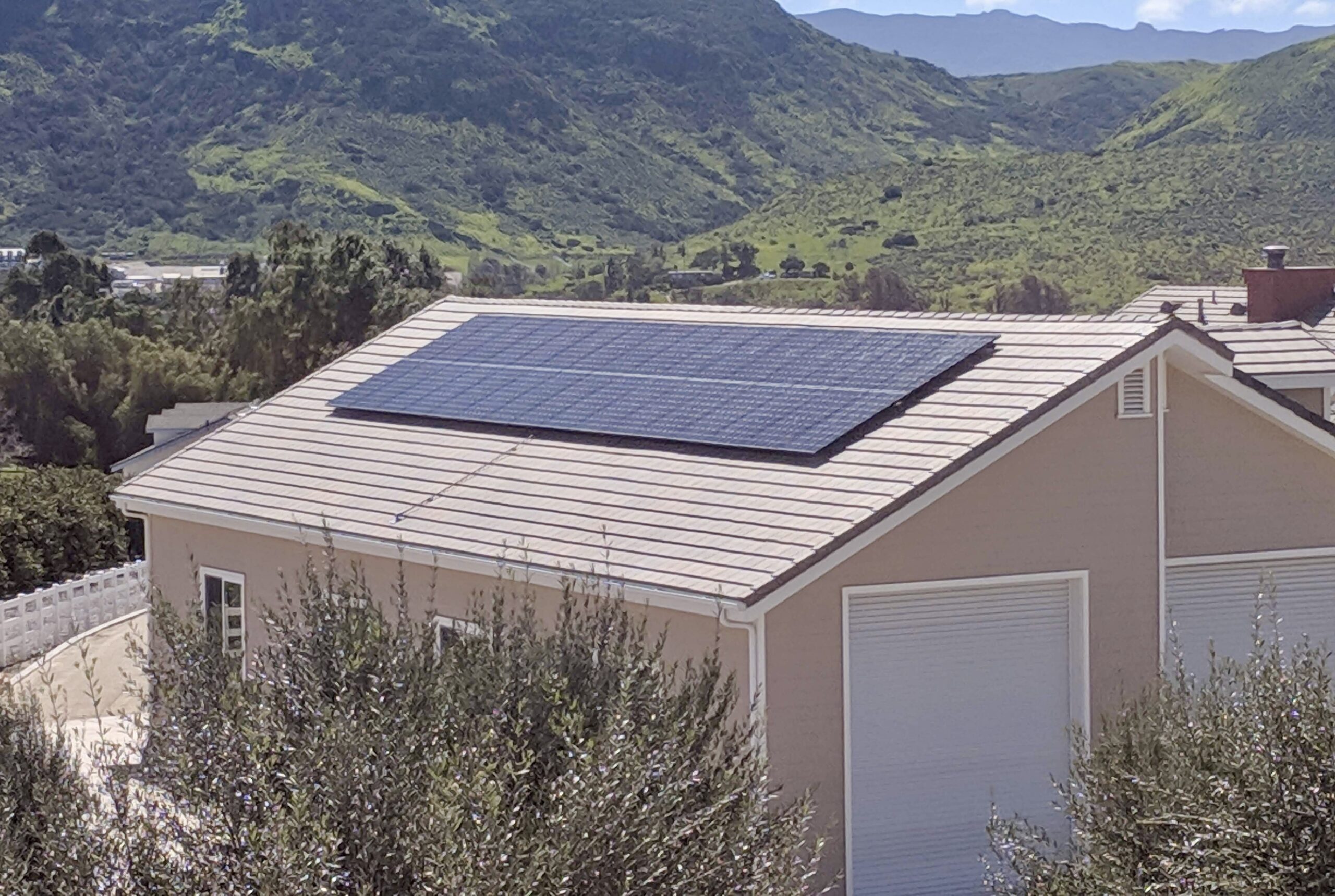 Solar Roof RV Garage