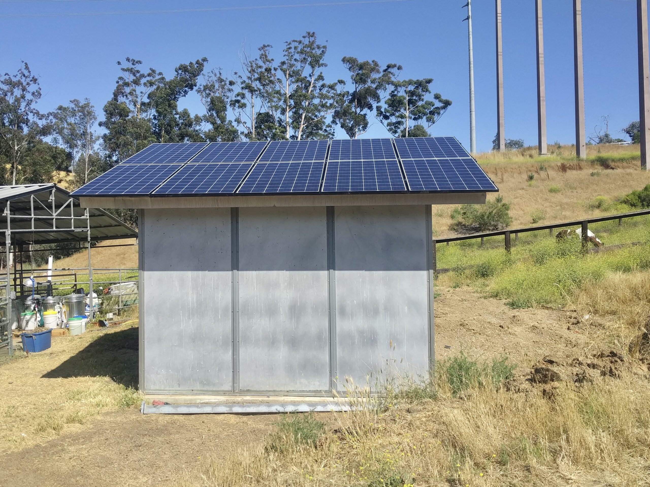 Solar Roof Small Shed